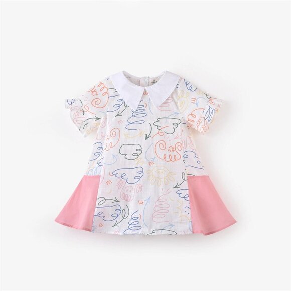 NWT Aimama Geometric Girls Dress - Picture 1 of 9